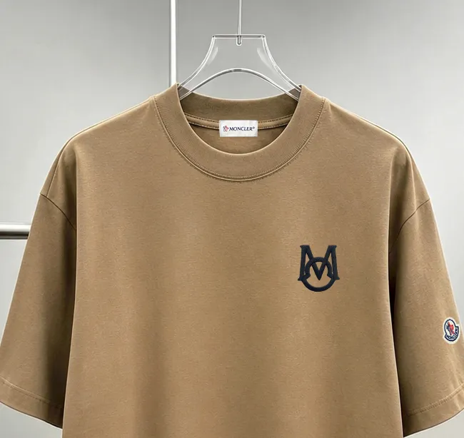 moncle～ logo 《 》7a tee ， Same Style ， : Black White Coffee Brown Size：S（90-130 ） M（125-150 ） L（135-165 ） XL（160-190 ） XXL（185-220 ）